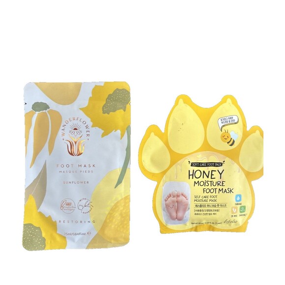 SkinCare Foot Bundle Vivitar Cordless Foot File Voesh Pedi in a Box 2 Foot Masks - Picture 7 of 8